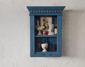 Rustic country wall shelf