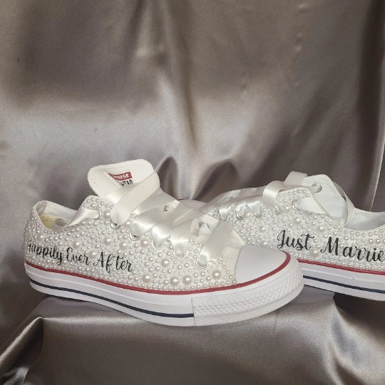 custom wedding chucks