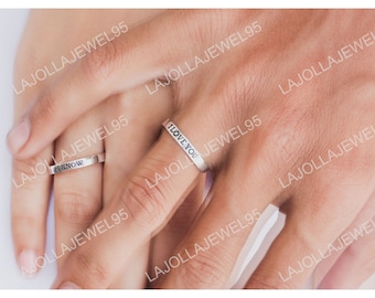 I love you I know Rings, Personalized Rings, Anniversary Ring, Custom Rings, Star Wars Jewellery, His & Hers Couple Ring, Alliance Ring,