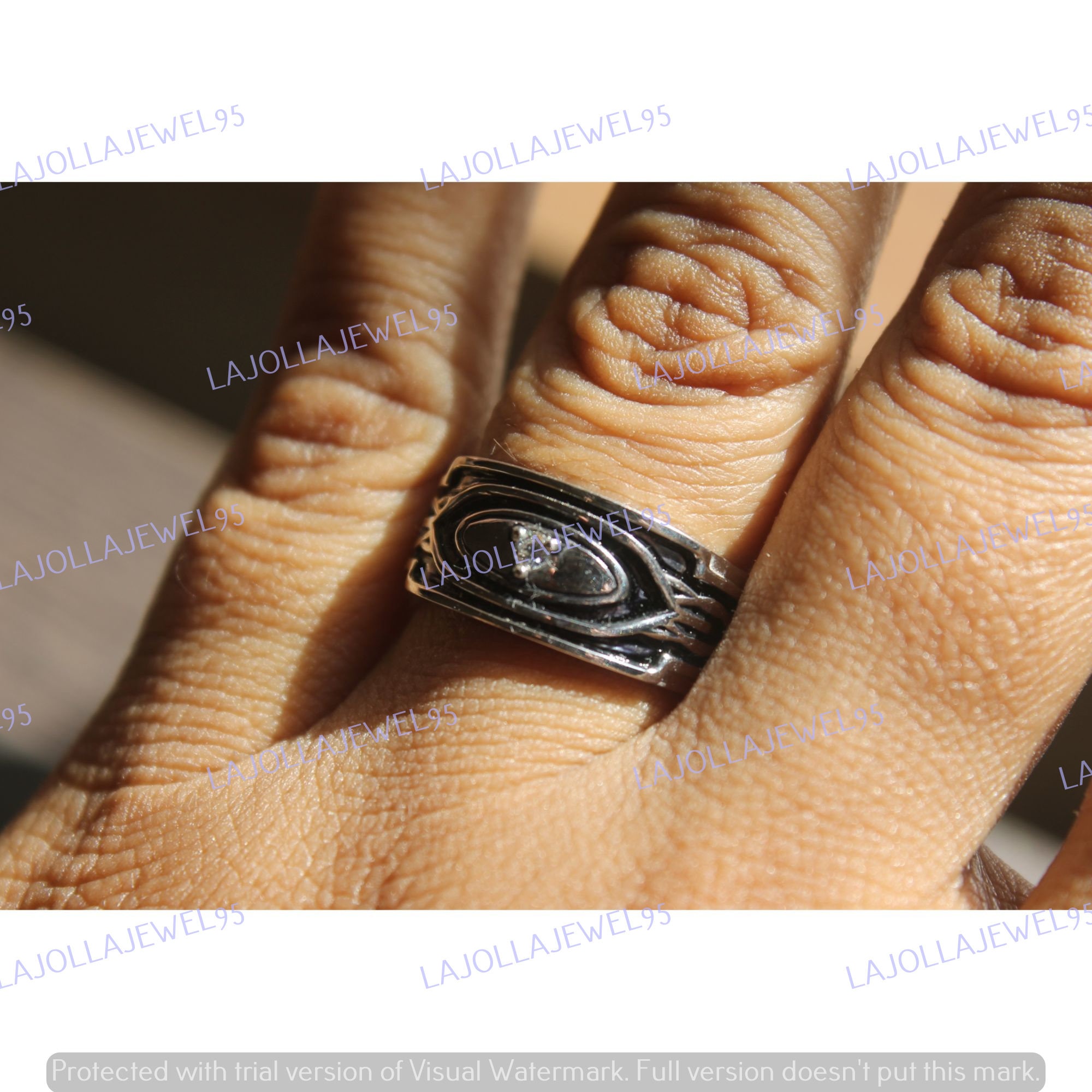 Marvel Men's Black Panther Ring, Wakanda Royal Ring, Black