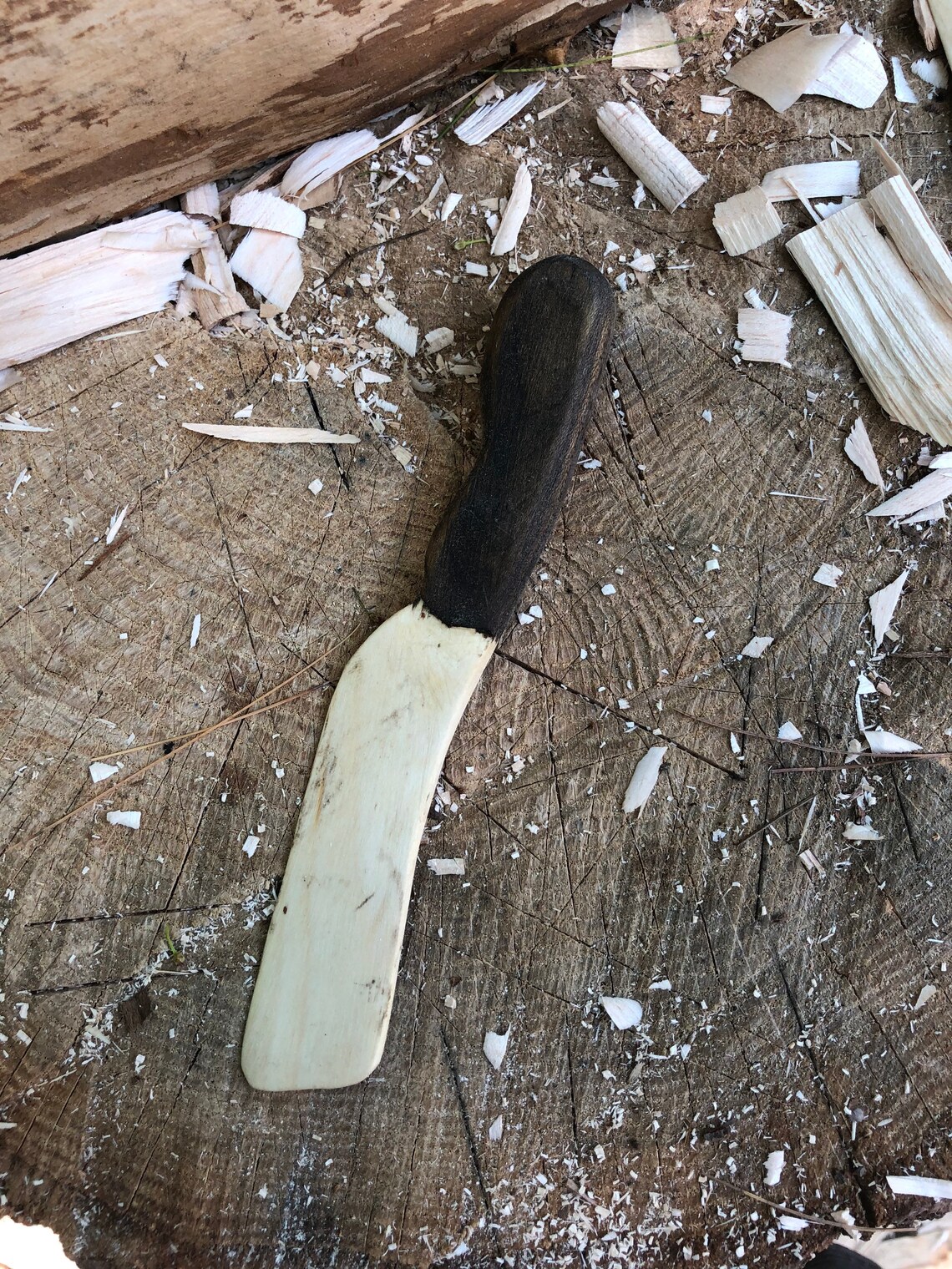 Hand Carved Wooden Butter Spreader Etsy