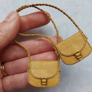 BLYTHE BAG Miniature Crossbody Purse for Dolls Faux Leather Satchel Etsy