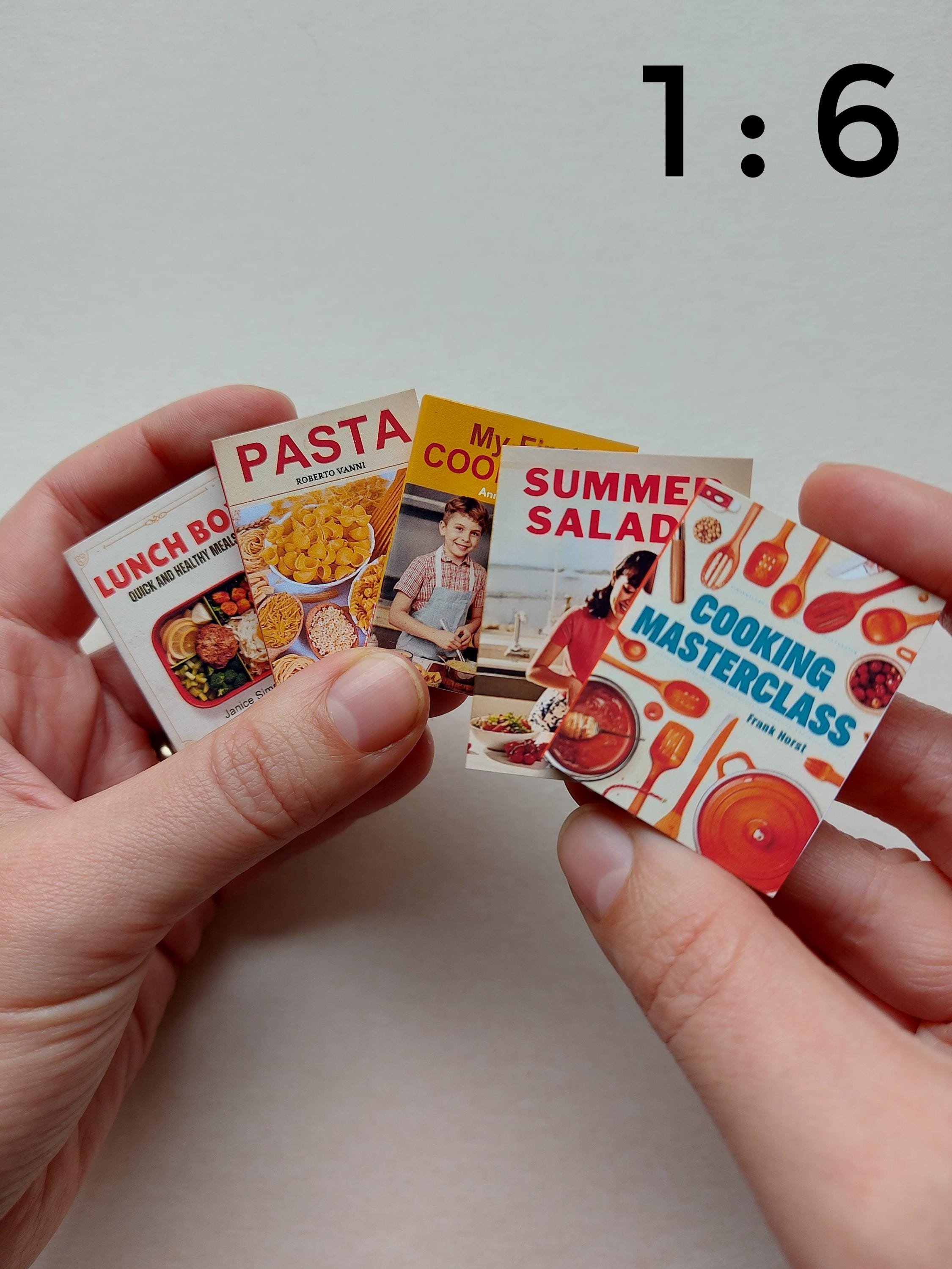 VINTAGE MINIATURE COOKBOOK Covers, 12th and 6th Scale Printable ...