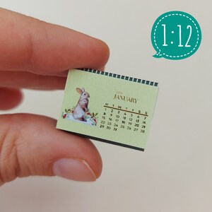 Miniature Desk 2024 Calendar in 3 sizes image 9