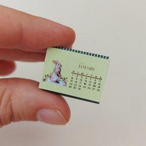 Miniature Desk 2024 Calendar in 3 sizes image 2