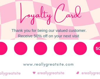 Pink Loyalty Card