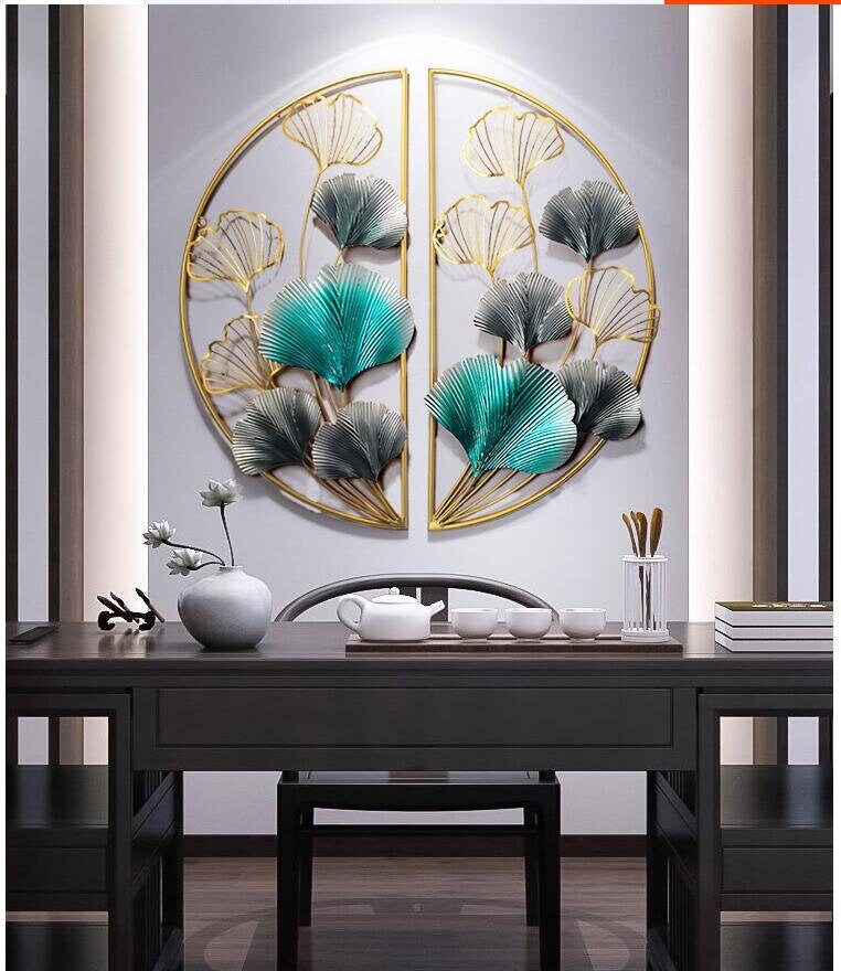 Luxus Schmiedeeisen Ginkgo Blatt Wandaufkleber Wandbilder Haus | Etsy