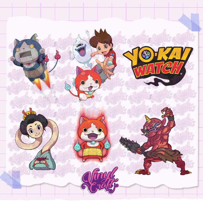 Pack of 25 Yokai Watch PNG Images / Digital Stickers / Transparent ...