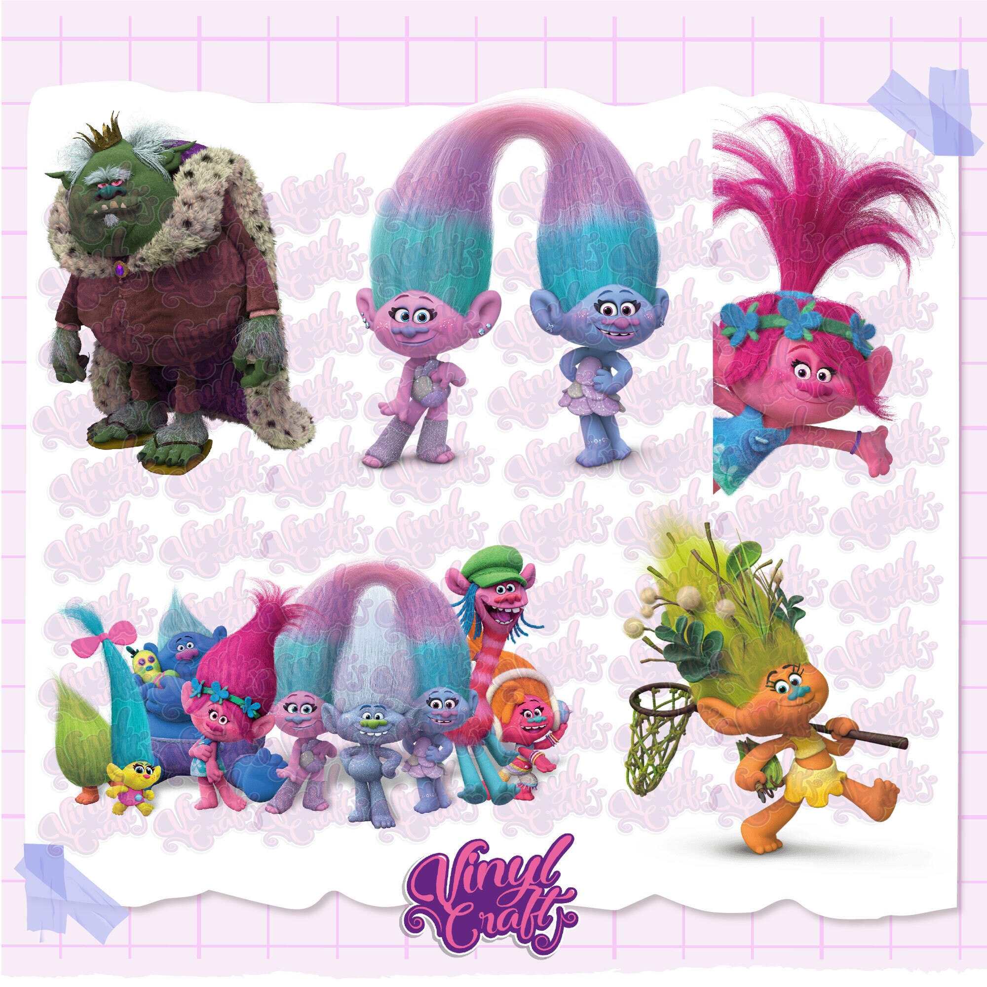 Pack of 31 Troll Png Images, Instant Download, Sublimation Designs ...