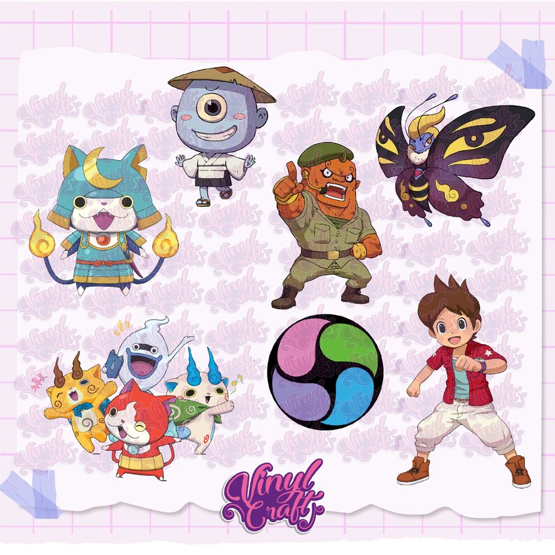 Pack of 25 Yokai Watch PNG Images / Digital Stickers / Transparent ...