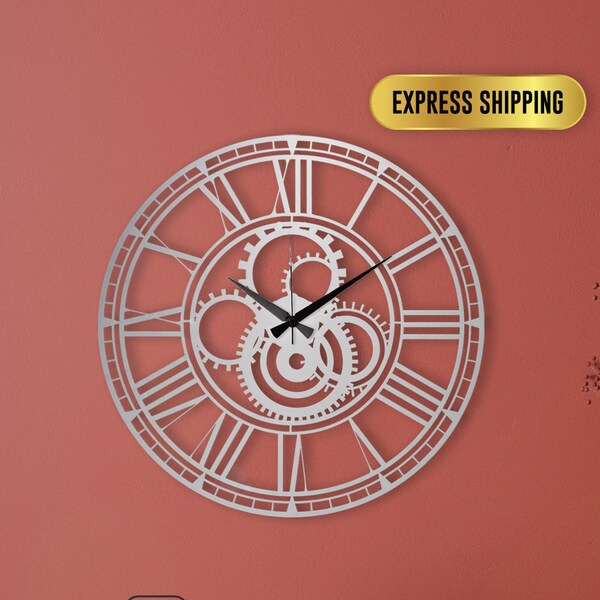 Oversized Wall Clock Etsy