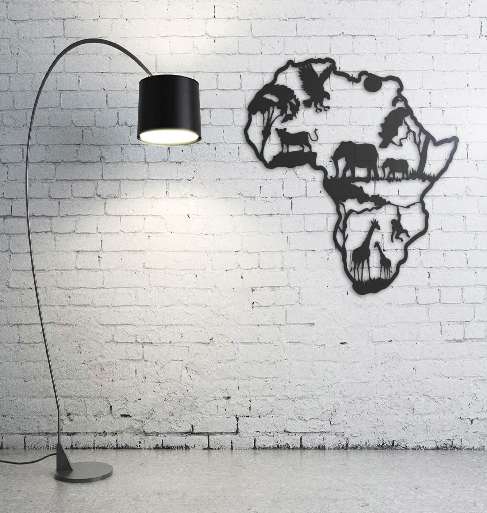 Africa Metal Wall Decor Metal Wall Art Metal Wall Hangings Etsy