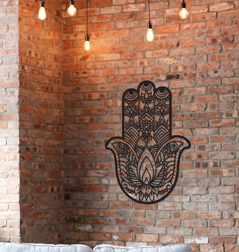 Hamsa Wall Art Hamsa Wall Hangings Decor Hamsa Hand Large Etsy