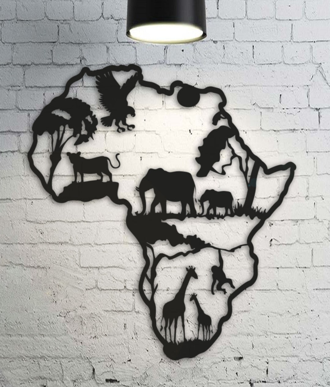 Africa Metal Wall Decor, Metal Wall Art, Metal Wall Hangings Metal