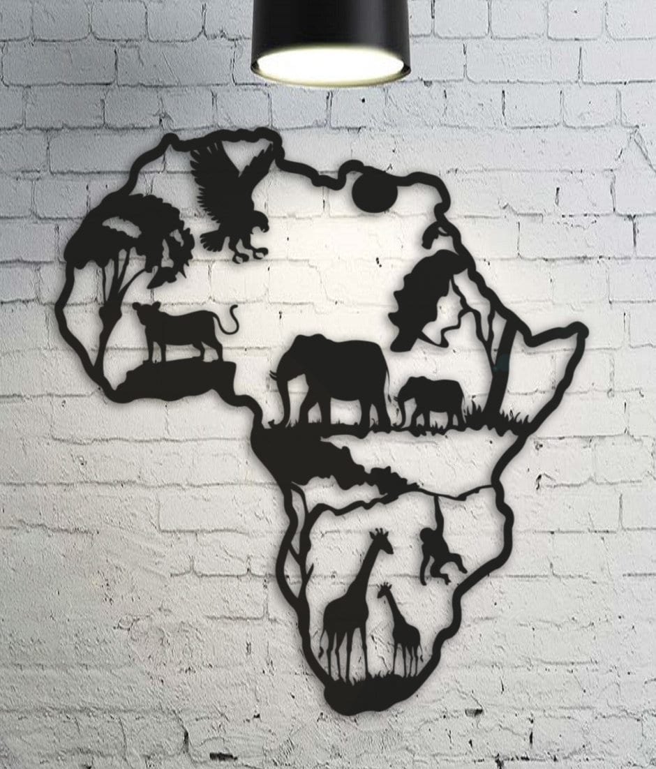 Africa Metal Wall Decor Metal Wall Art Metal Wall Hangings Etsy UK