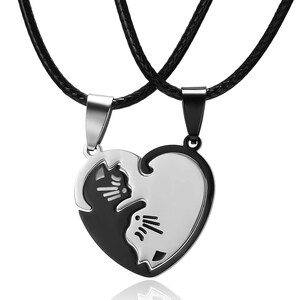 Matching cat heart necklace Clearance