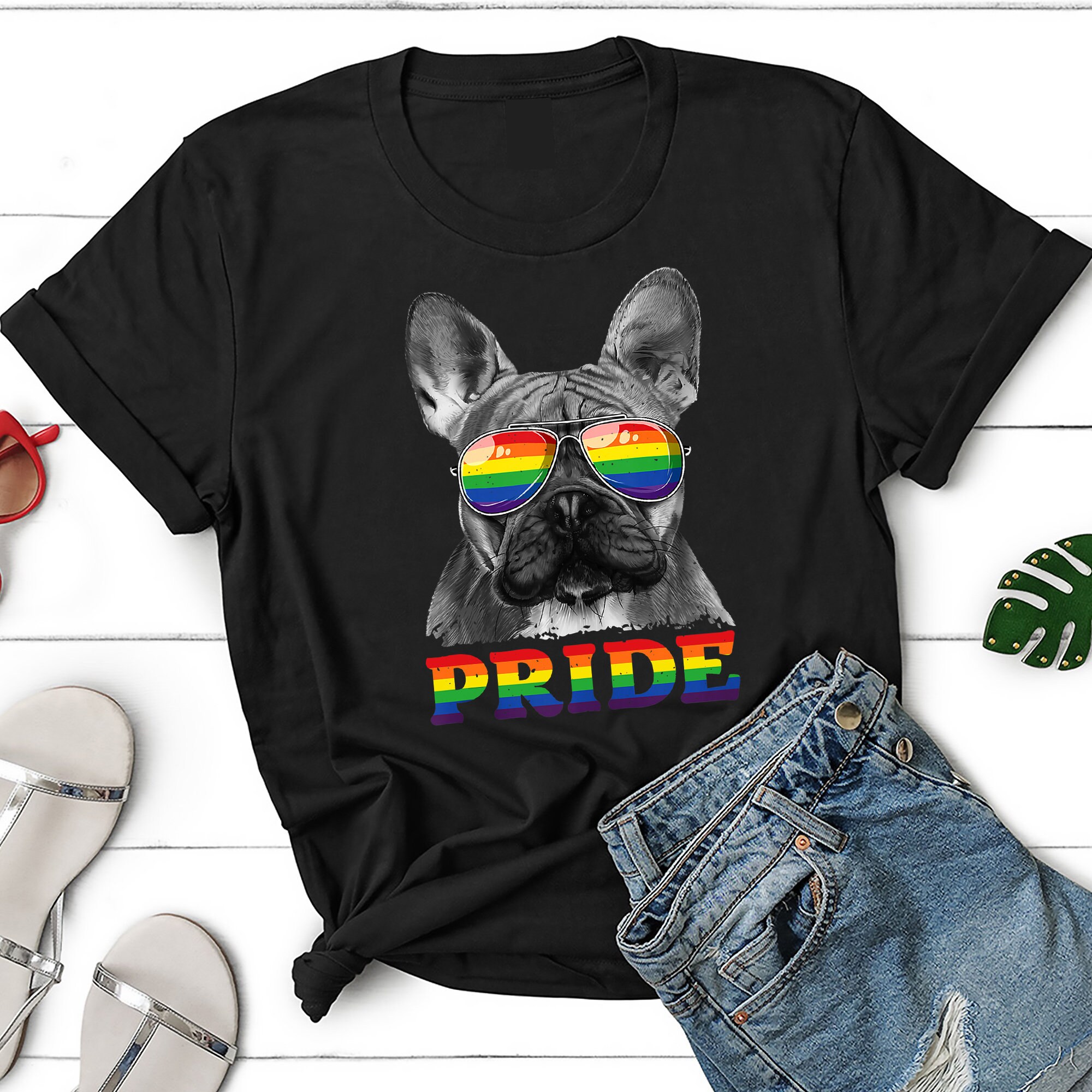 French Bulldog Gay Pride Shirt Dog French Bulldog Gifts Etsy