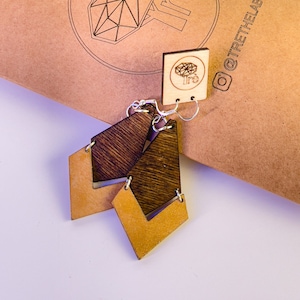 TRÈ Designs ASOMO Earrings Digital File Vector svg, dxf, for Glowforge, Cricut, or any laser cutter.
