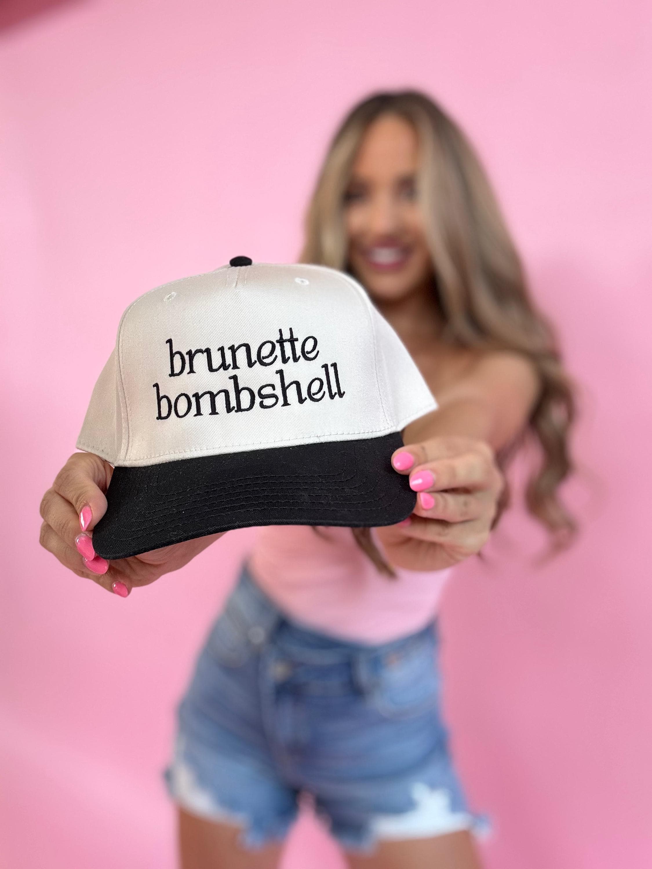 Brunette Bombshell Trucker Hat - Etsy