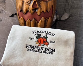 Hagrid's Pumpkin Patch Sweatshirt, Fall Sweatshirt, Hagdrid's Pumpkin Farm Shirt,Halloween Tee,Spooky Season,Pumpkin Thanksgiving Sweatshirt