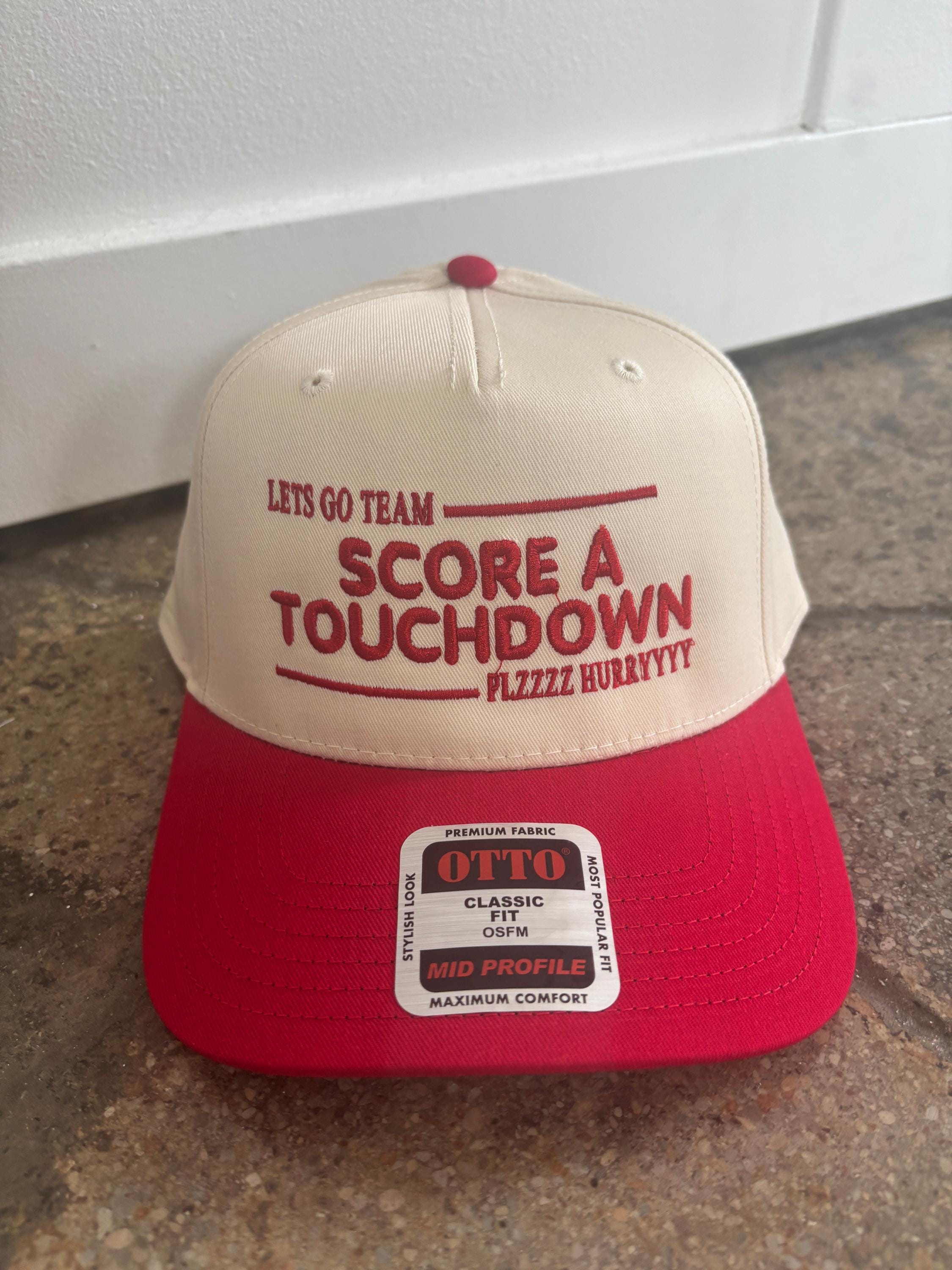 Score A Touchdown Trucker Hat, Football Game Day Mesh 