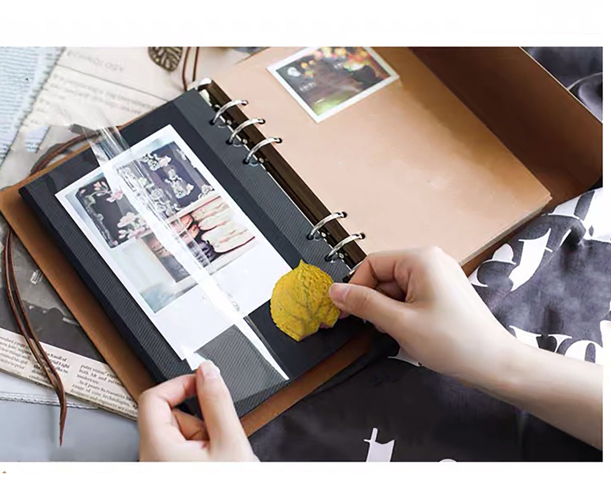 Custom photo album Vintage handmade photo album DIY photo Etsy