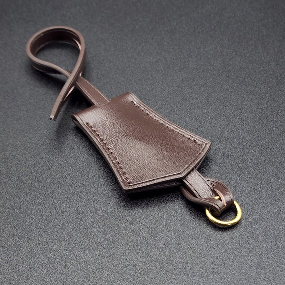 Purse Accessory - Luxury Vachetta Leather Keychain Accessory Charm