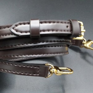 lv felicie straps for bags crossbody dark brown