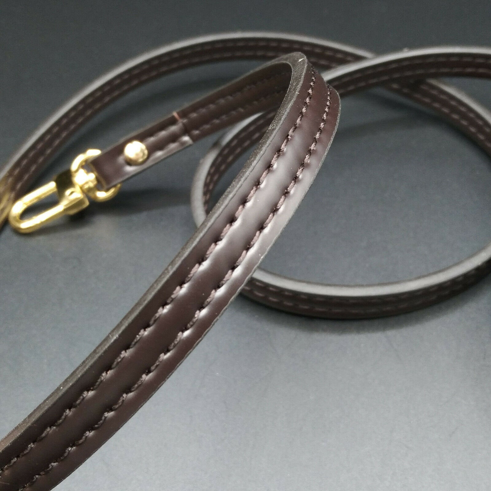 Black Leather Strap (13mm Petite Width) for LV Pochette, Alma, Eva etc –  Mautto