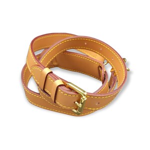  Non Tanned Vachetta Leather bandouliere Strap for Keep All 45  50 55 Speedy 40 Luggage Leather Strap : Clothing, Shoes & Jewelry