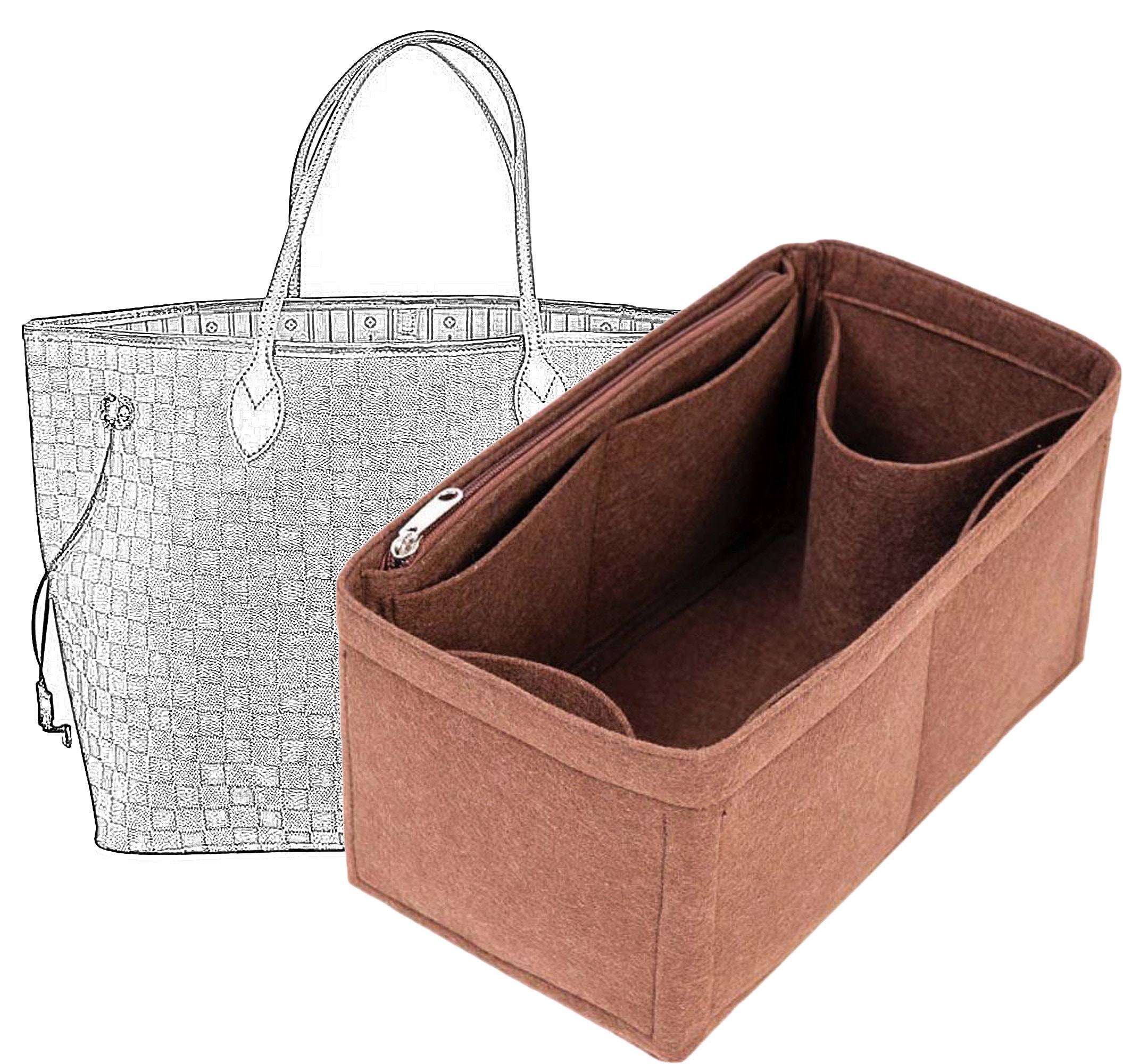 (1-22/ LV-Bucket-PM) Bag Organizer for LV Bucket PM