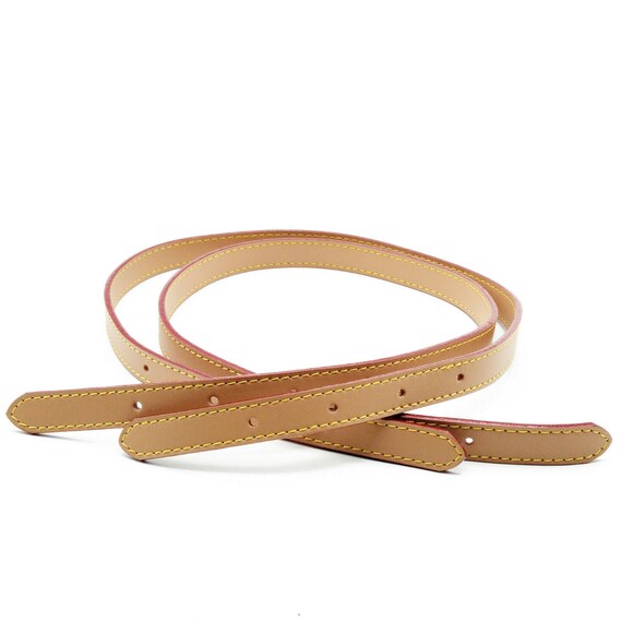 Vachetta Leather Wristlet Strap -Natural Vachetta or Honey Tanning Handmade  Patina - Wristlet Replacement For Pochette Clutch Wallet Purses