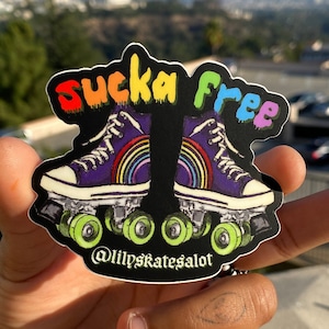 Sucka Free Rollerskate Sticker