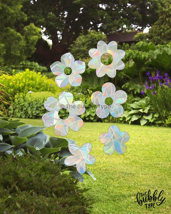 Flower Sun Catcher Window Decals – Rainbow Maker, 6-Piece Set