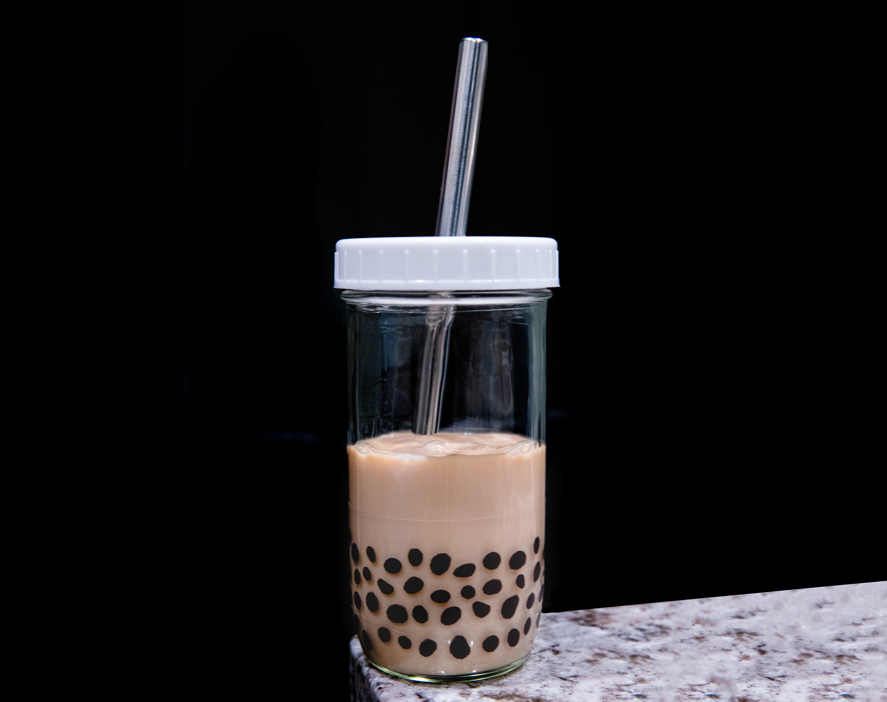 Boba tea Bubble milk tea Glass Cup Mug Jar – AsianInspiredBtq