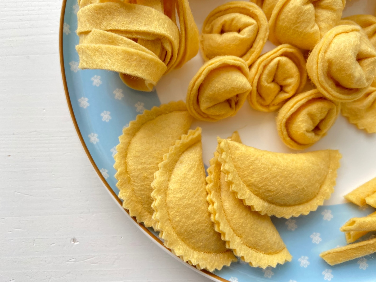 Felt Food Pasta Set Pretend Play Plush Toy Kids Play Kitchen Etsy