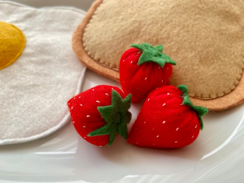 Felt Breakfast Pretend Play Felt Food Play Kitchen Food Etsy