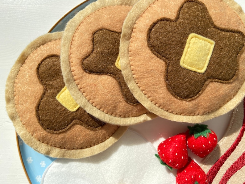 Felt Breakfast Pretend Play Felt Food Play Kitchen Food Etsy