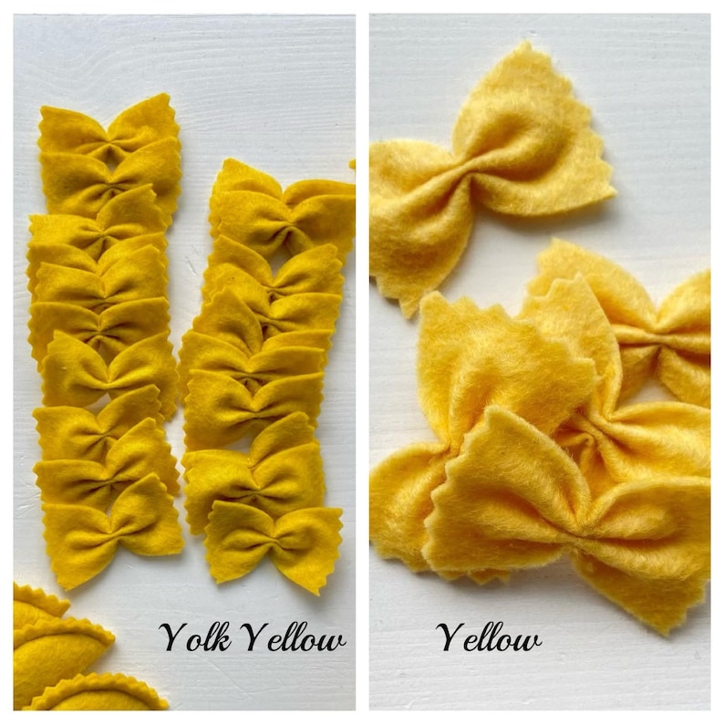 Felt food pasta set pretend play plush toy kids play kitchen food cooking toys learning toy gifts for kids Yolk Yellow