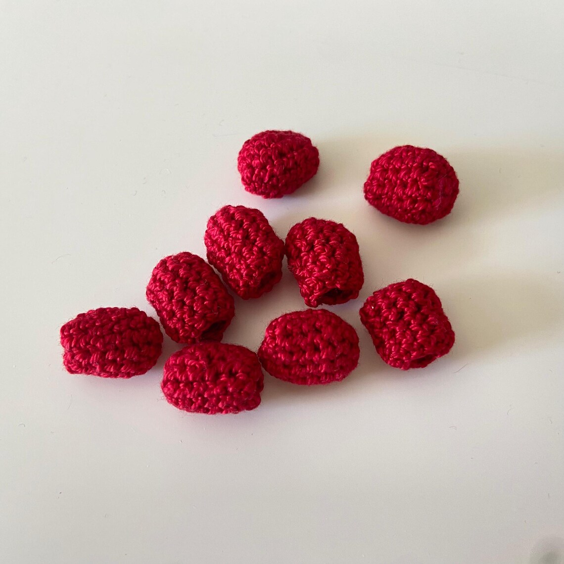 Felt Food Raspberry Pretend Play Crochet Raspberry Plush Toy Kids Play ...
