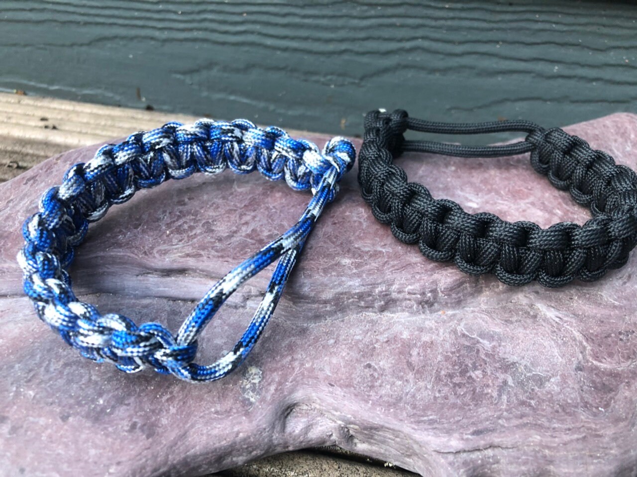 Paracord Bracelet Handwoven 550 Paracord Without Buckle - Etsy UK