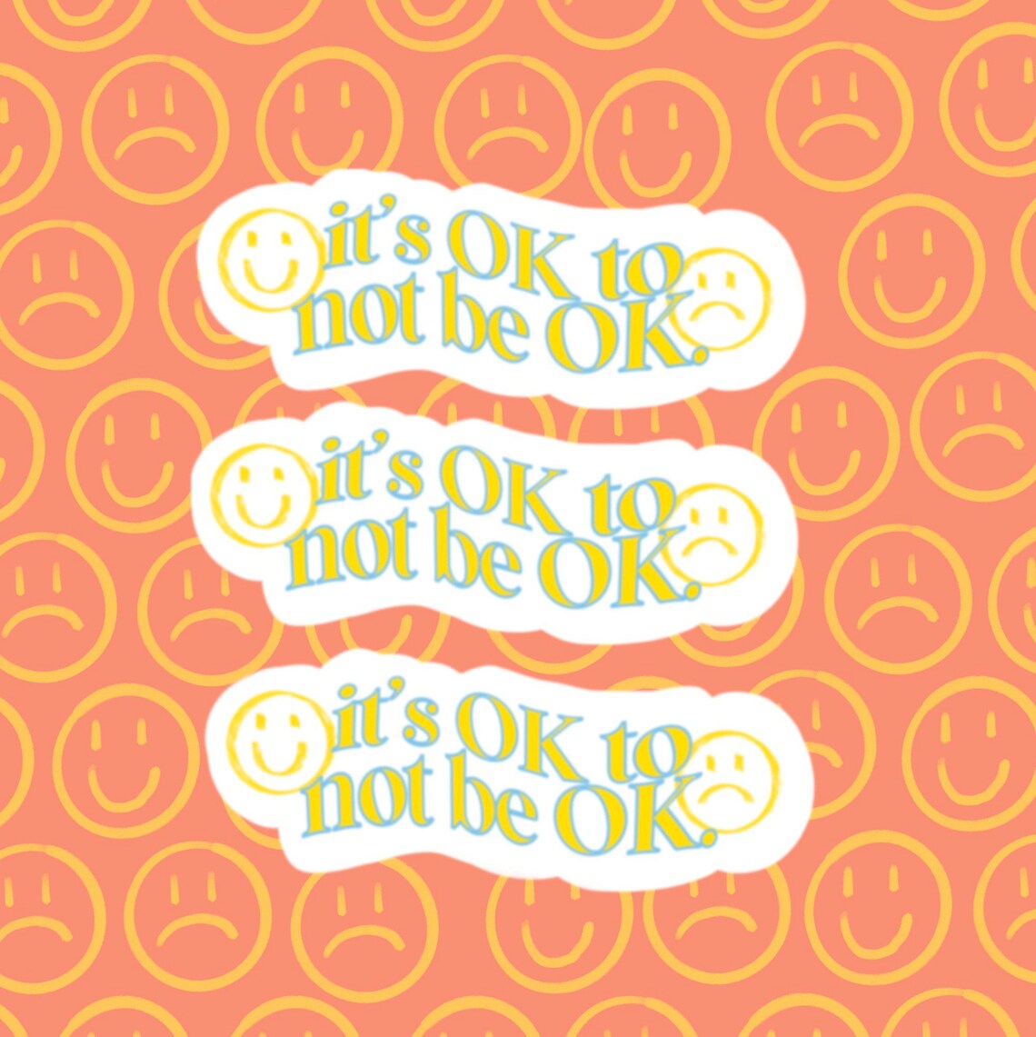 Its OK To Not Be OK sticker | Etsy