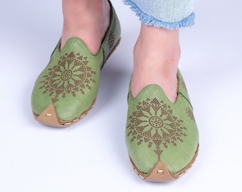 Handmade Leather Grounding Shoes | Artisan Summer Loafers