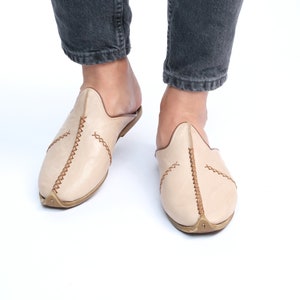 Leather Slippers for Men COLOR OPTIONS Indoor Outdoor Slip On Pointed Toe Mules Stylish Comfortable Open Back Shoes Turkish Yemen Footwear