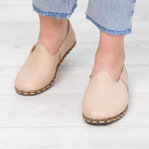 Handgefertigte Barfußschuhe aus Leder | Frauen Erdung Sandalen | Natürliche Erdverbindung | Geschenk für sie