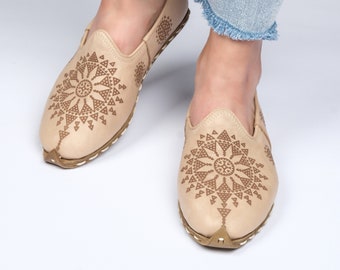 Handmade Leather Huarache Shoes, Women's Barefoot Sandals