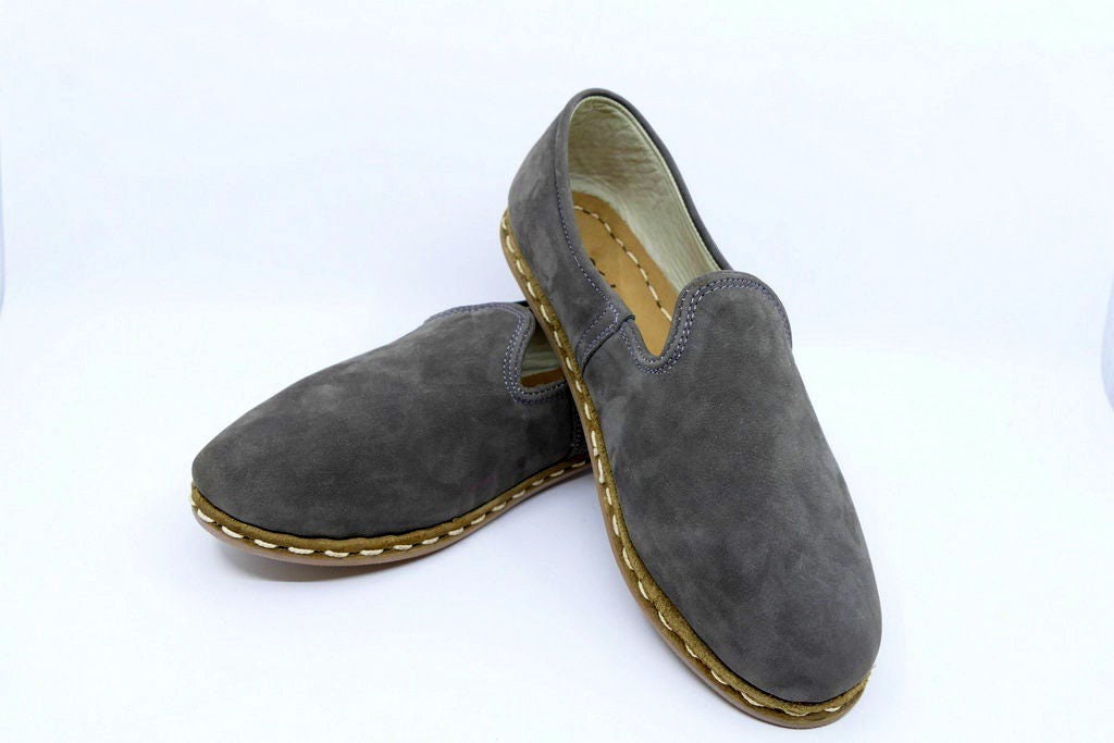 nubuck leather trainers