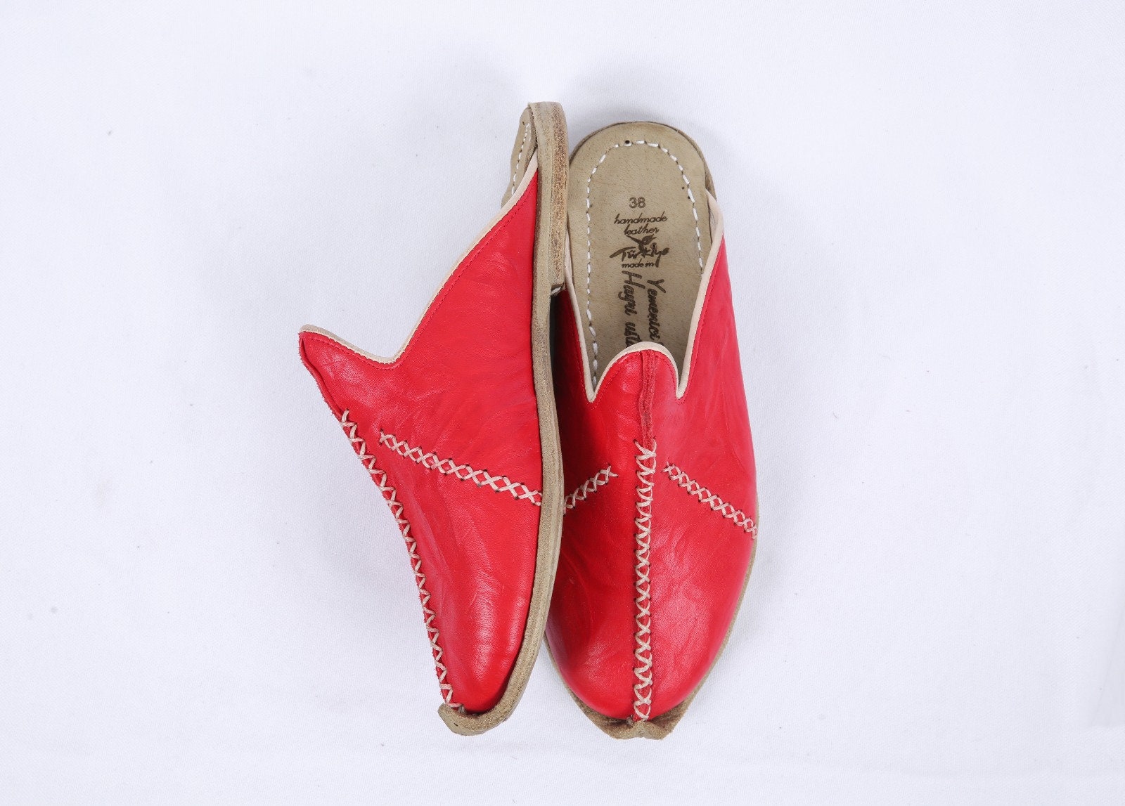 Slip-On kleurrijke Slippers Schoenen Herenschoenen sloffen MANNEN WIT GLADDE Turkse echt leder handgemaakte Jemenitische schoenen natuurlijke 