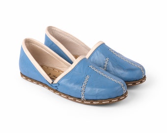 WOMEN TURKISH Yemeni Shoes , Barefoot Shoes , Grounding Loafers , Handmade Leather Shoes , Zerodrop Shoes ,Natural Leather , Organic Dye