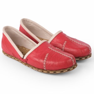 WOMEN TURKISH Yemeni Shoes , Barefoot Shoes , Grounding Loafers , Handmade Leather Shoes , Zerodrop Shoes ,Natural Leather , Organic Dye